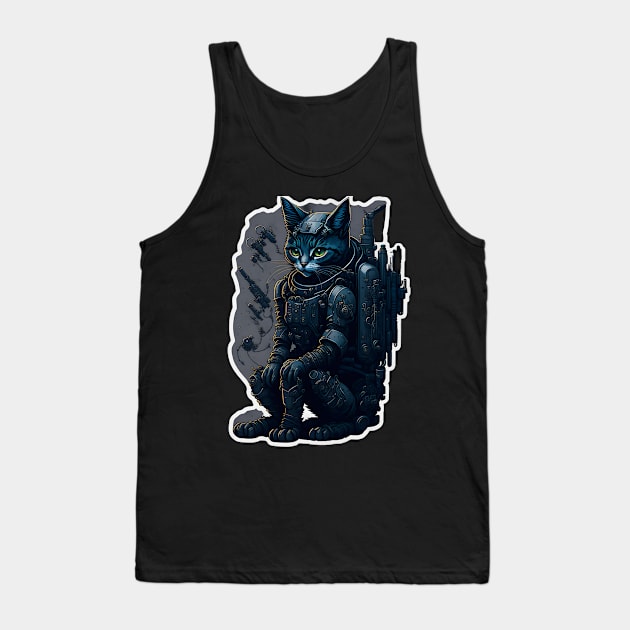 Mecha Cat_011 Tank Top by Kulturmagazine